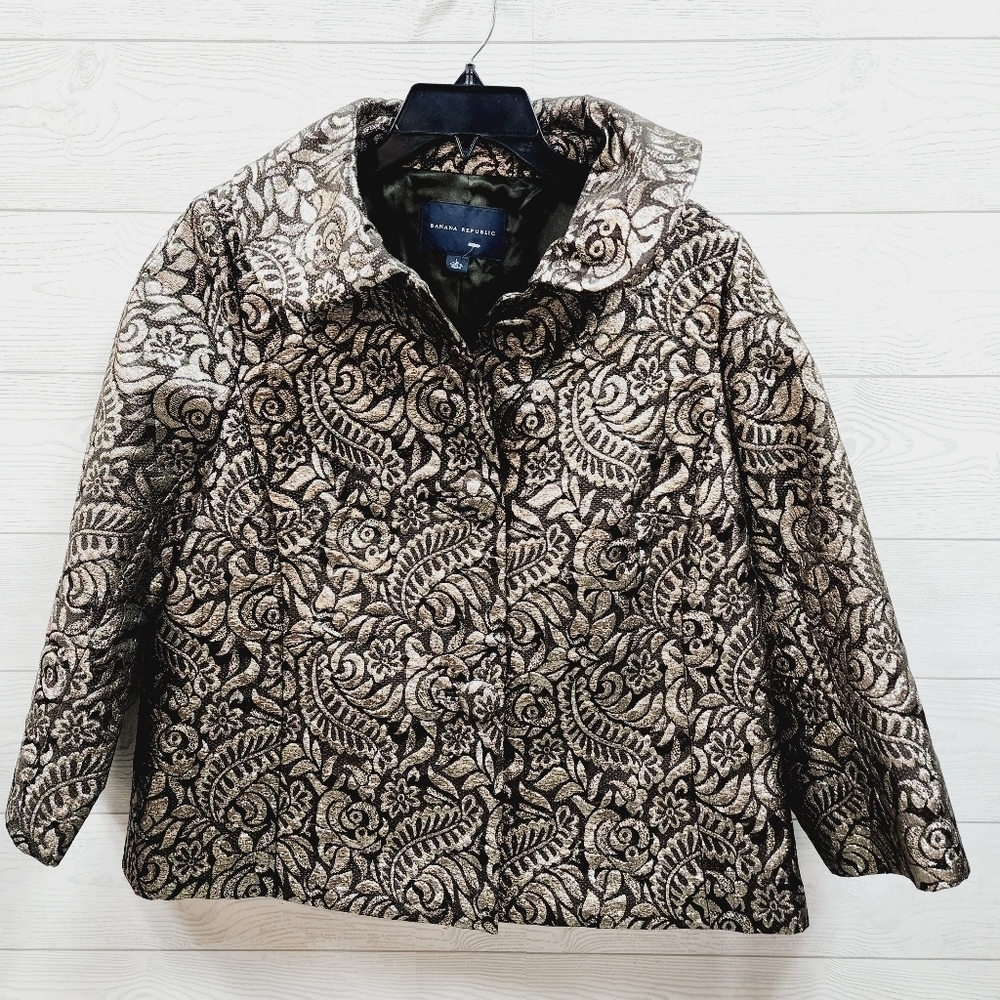 Banana Republic Jacquard Metallic Jacket
